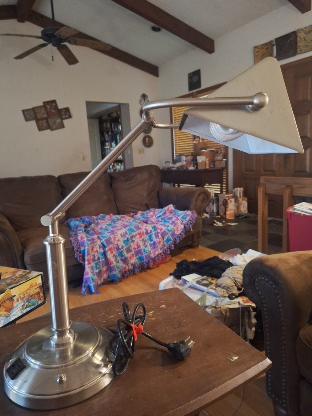 25" Brushed Nickel Table Lamp manufactured by Arkansas Lighting (Model 5424EPL)